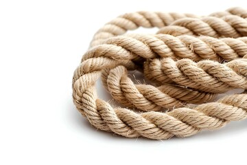 Fototapeta premium A close up of a rope on a white surface