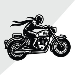 Hand drawing style of motorcycle race cornering isolated in white background