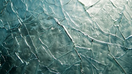 Obraz premium Abstract Green Cracked Texture.