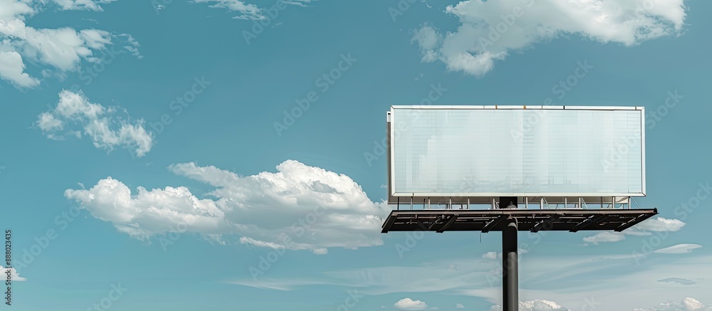 Aufkleber empty billboard ready for a new copy space image