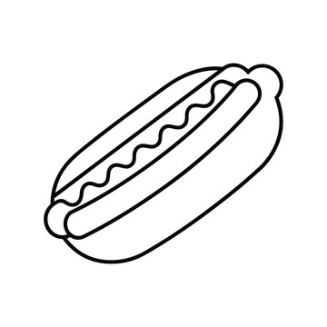 recommend clip art: Burger line art vector icon.