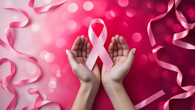 Breast Cancer pink october ribbon awareness campaign month social media post design