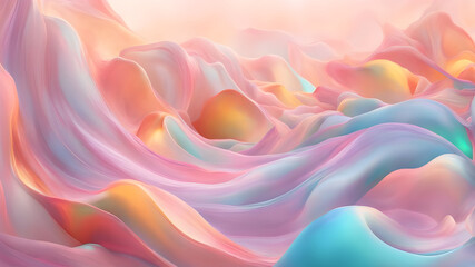 Obraz premium Serene Glassmorphism Design