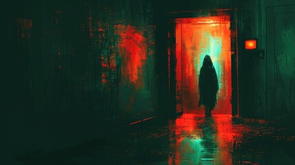 Chaos Unleashed: A Terrifying Vision of Madness and Mania in Minimalistic Style