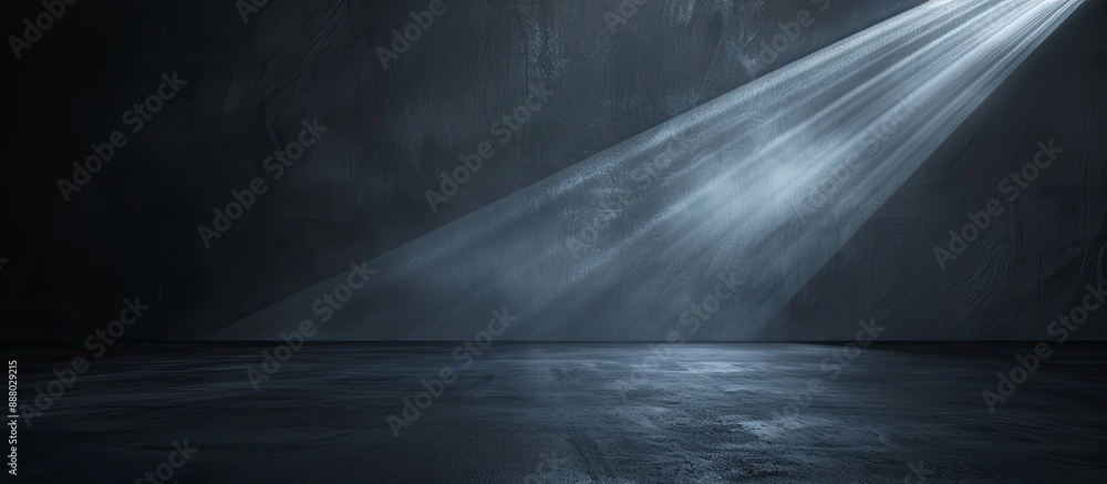 Poster dark backdrop with a focused beam ideal for a copy space image