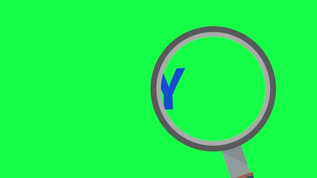 Thursday Text Magnify Glass animation 4k, Thursday text Magnifying search, Days Of The Week - Thursday