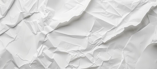 Obraz premium Background texture of white paper with creases provides copy space image