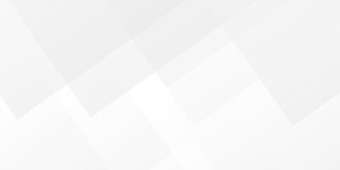 Modern abstract white curve square lines triangle technology backdrop. white light grey background. Space design concept. Decorative web layout poster, banner. White grey background vector design.