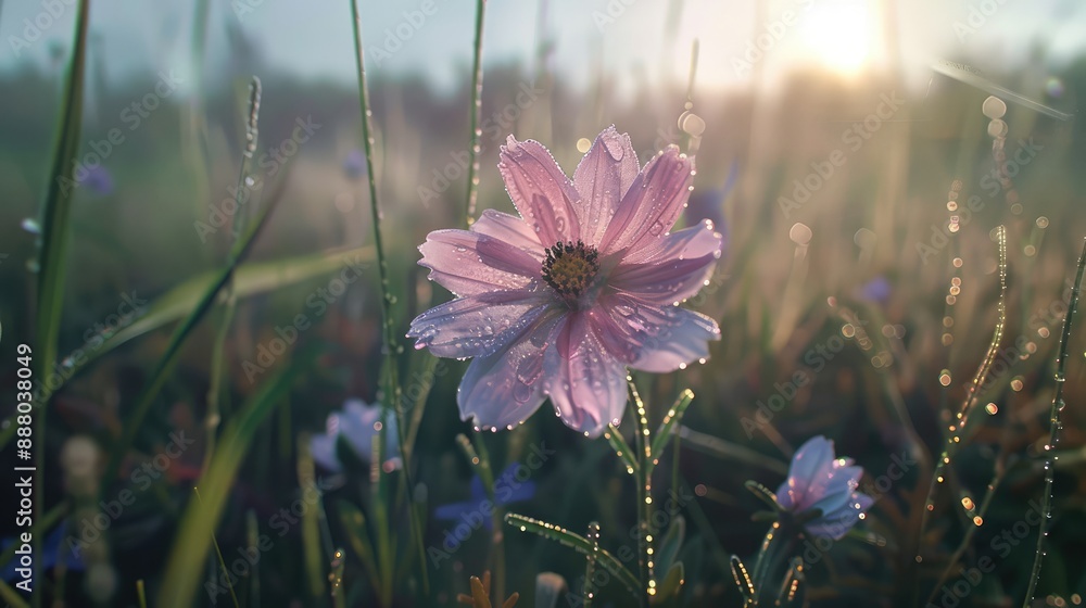 Wall mural flowers in the grass