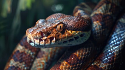 close up of a snake
