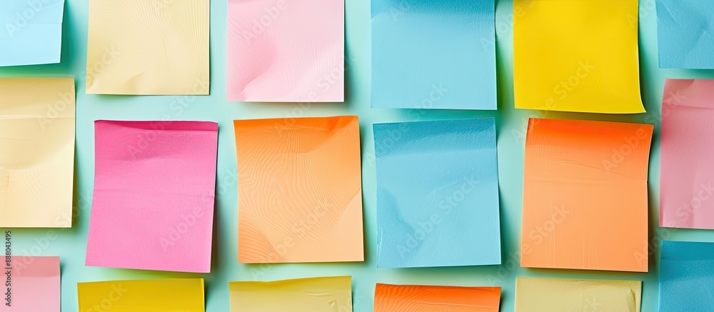 Poster adhesive notes with copy space image