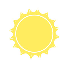 Sun icon vector. The Weather category. summer, sunlight.