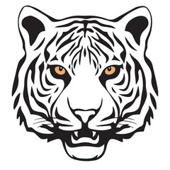 tiger head vector