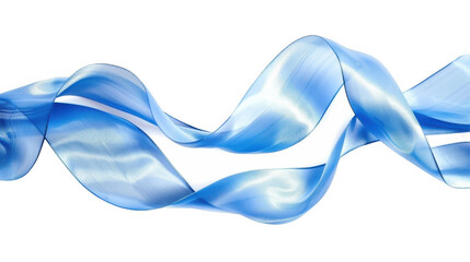 Twisted Blue Silk Ribbon