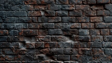 Obraz premium Old Burnt Brick Wall Texture.
