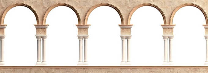 Fototapeta premium Classical Archway Design with Columns