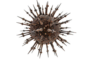 Highly Magnified Virus