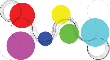 Abstract flow linear fluid round shapes .Curved lines pattern . Music sound wave . Vector illustration
