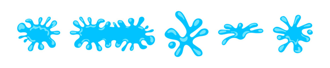 water splash, water waves symbol, ripple water flow for graphic, water fluid shape