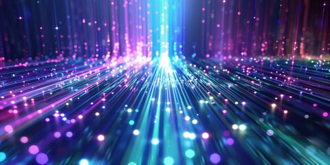 Abstract Neon Lightscape