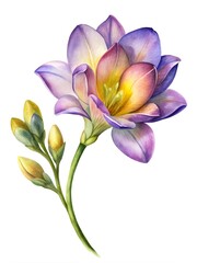 Fototapeta premium lily isolated on white background