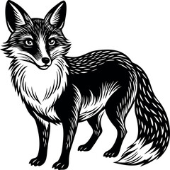 Obraz premium Fox Silhouette