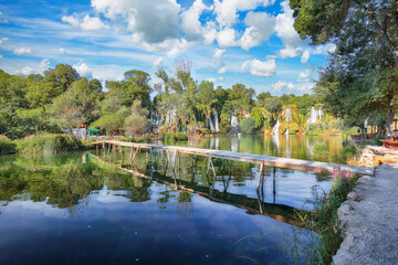 Obraz premium Kravice waterfalls in the National Park of Bosnia and Herzegovina.