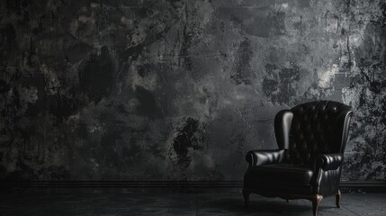 Grunge black wallpaper on dark surface