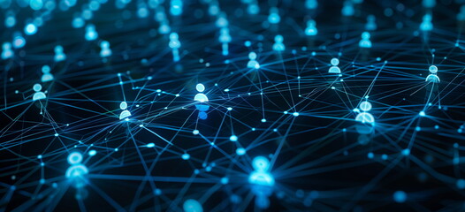 People network across the world. Top down network structure. connected people. social media, influencer, networking abstract background. 