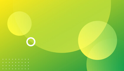 Abstract green and yellow wave background. Fluid shapes composition. Applicable for gift card,cover,poster. Poster design