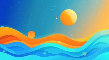 abstract vector background with yellow orange