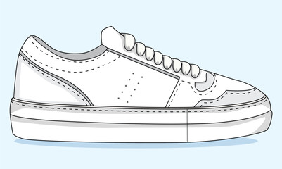 Vector sneakers shoes for training, running shoe vector illustration. Sport shoes , isolated