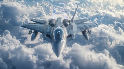 fighter jet with advanced aerodynamics system, energy weapons, laser futuristic technology