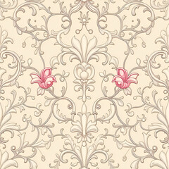 Obraz premium seamless pattern with flowers 