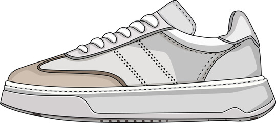 Vector sneakers shoes for training, running shoe vector illustration. Sport shoes , isolated