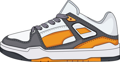 Vector sneakers shoes for training, running shoe vector illustration. Sport shoes , isolated