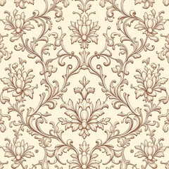 Fototapeta premium seamless pattern with flowers 