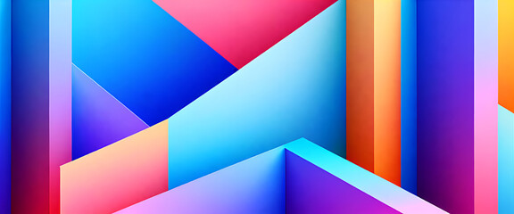 Fototapeta premium illustrazione con elementi geometrici astratti a tema contemporaneo