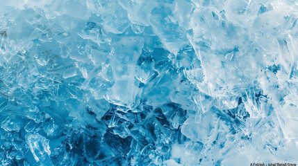 Obraz premium Fond de Glace Cristalline Bleue