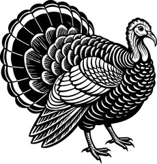 Turkey bird silhouette