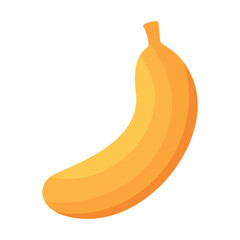 illustration of a ripe and whole banana