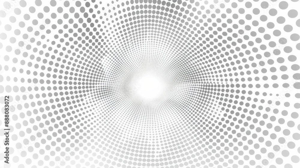 Poster abstract geometric round shape background concept in white and gray colors. modern and simple radial