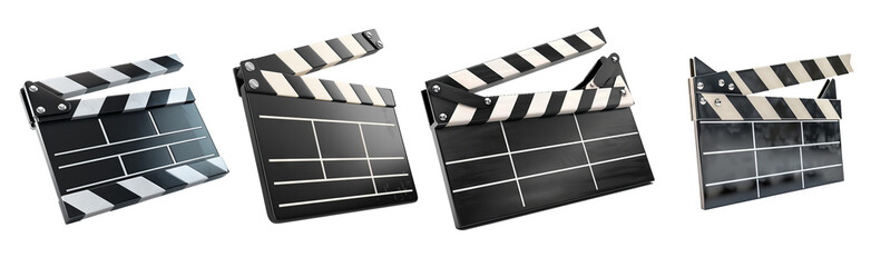Fototapeta premium Movie clapperboard for film production and scene marking