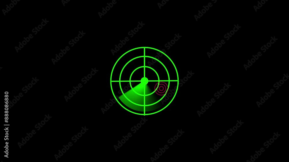 Aufkleber technology device with green color radar scanning data communication system. screen high tech concep