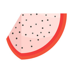 illustration of ripe and sliced ​​dragon fruit
