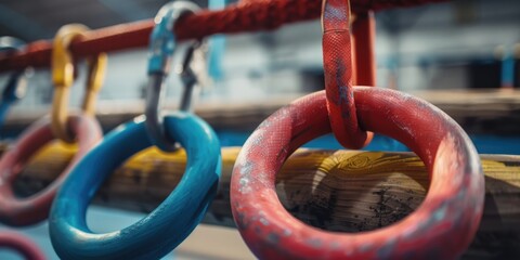 Hanging rings on rope
