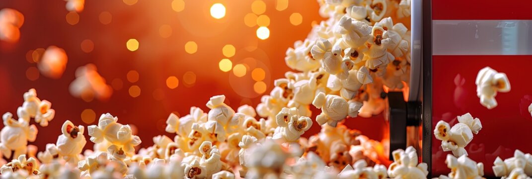 popcorn popping in popcorn machine