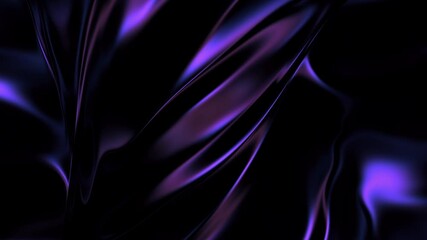 Abstract fluid texture of swirling liquid chrome metal waves with motion light effect. Seamless looping video. 4k psychedelic hypnotic graphics dynamic dark holographic background - Powered by Adobe