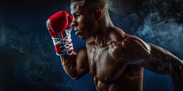 olympic boxer, Team France  - Powered by Adobe