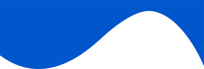 Header shape for website and border for banner. Abstract design element for template. Curve divider for bottom section and separator. Simple graphic form for background of presentation.